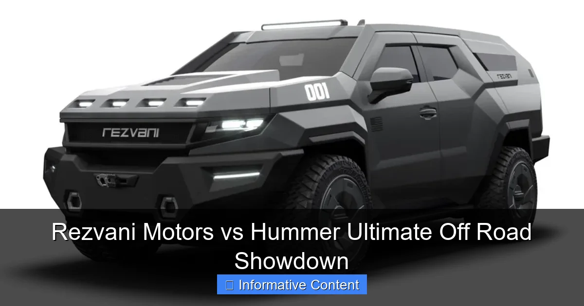 Rezvani Motors vs Hummer Ultimate Off Road Showdown