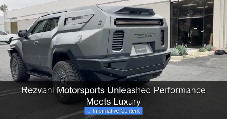 Rezvani Motorsports Unleashed Performance Meets Luxury