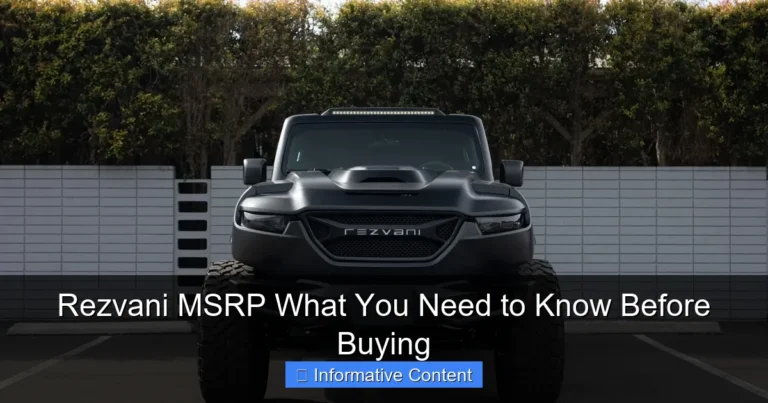 Rezvani MSRP What You Need to Know Before Buying