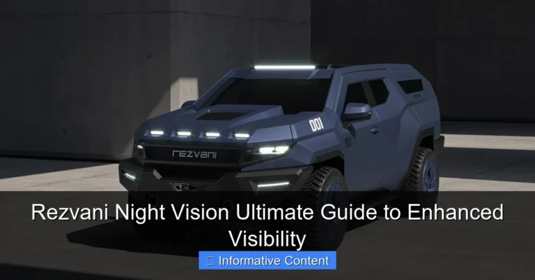 Rezvani Night Vision Ultimate Guide to Enhanced Visibility