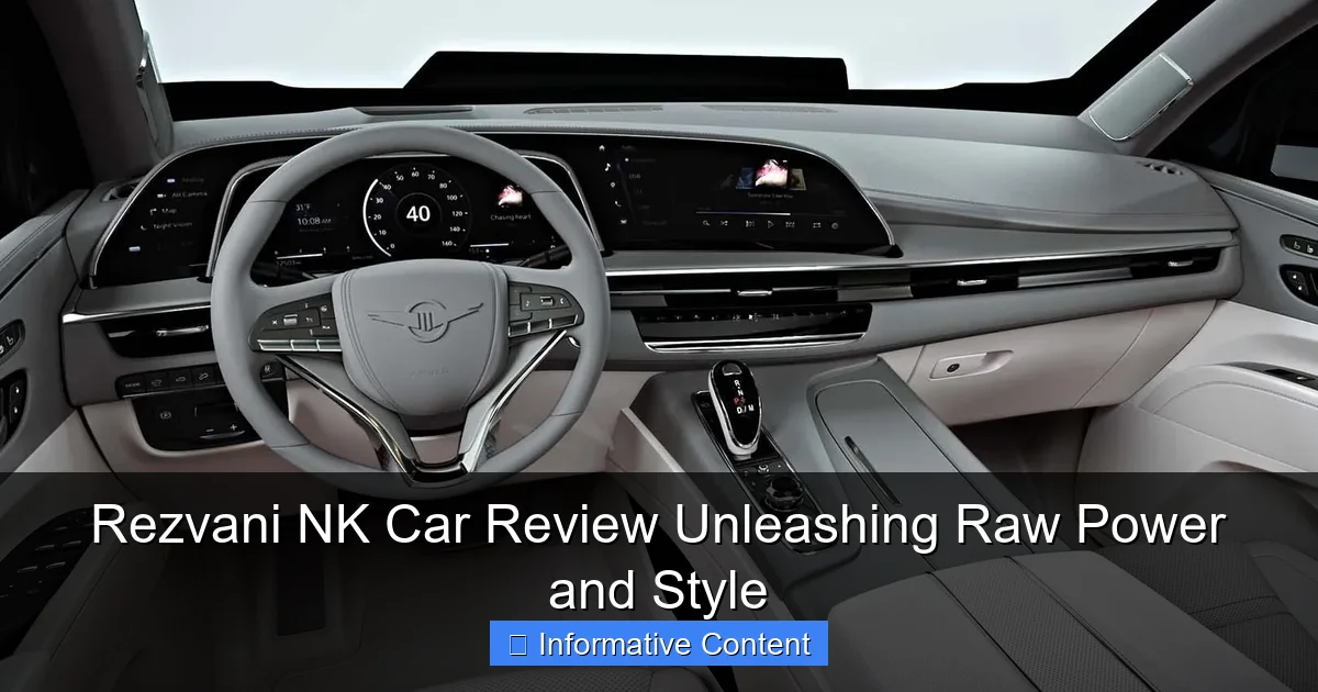 Rezvani NK Car Review Unleashing Raw Power and Style