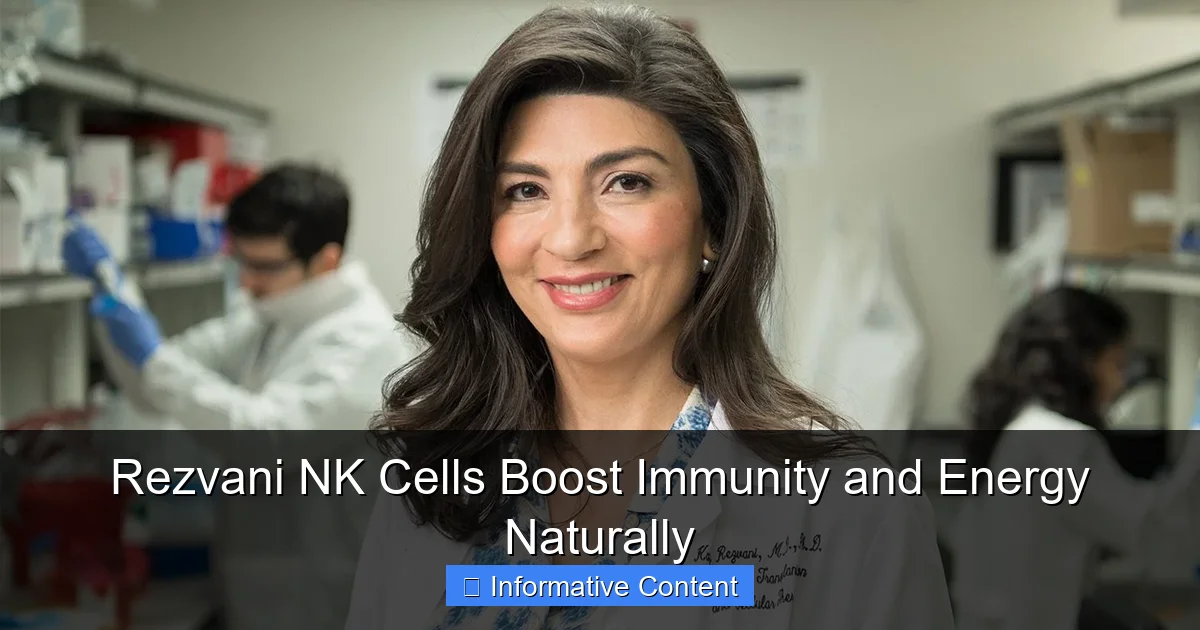 Rezvani NK Cells Boost Immunity and Energy Naturally