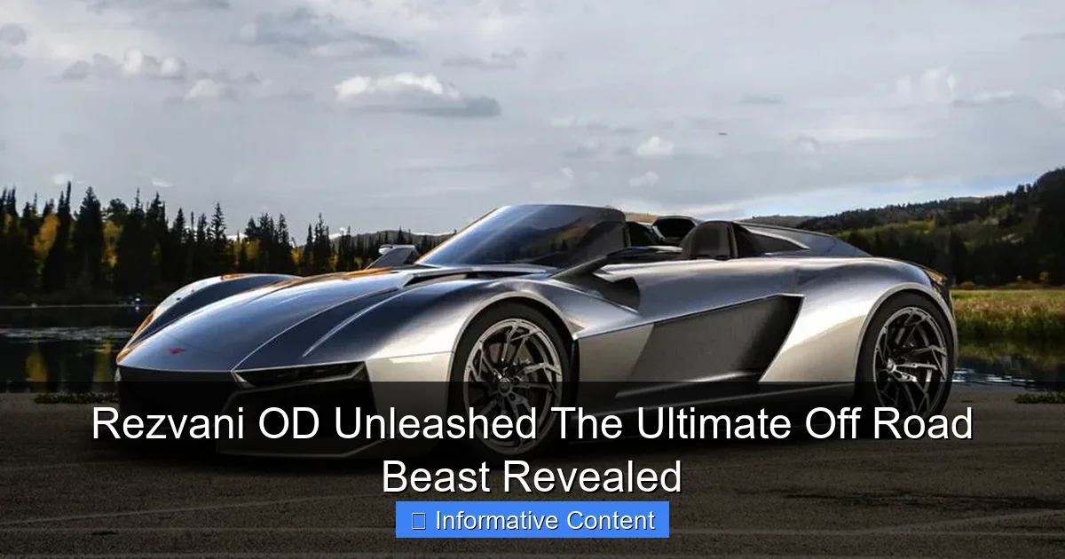 Rezvani OD Unleashed The Ultimate Off Road Beast Revealed