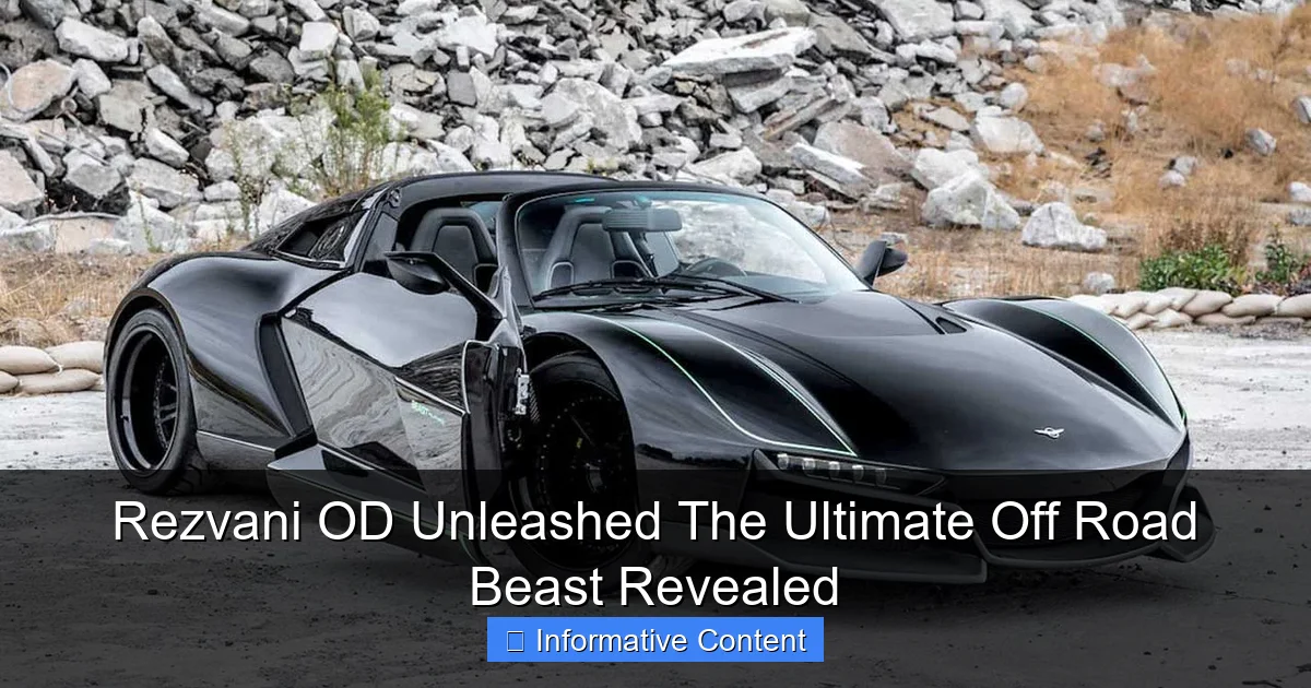 Rezvani OD Unleashed The Ultimate Off Road Beast Revealed