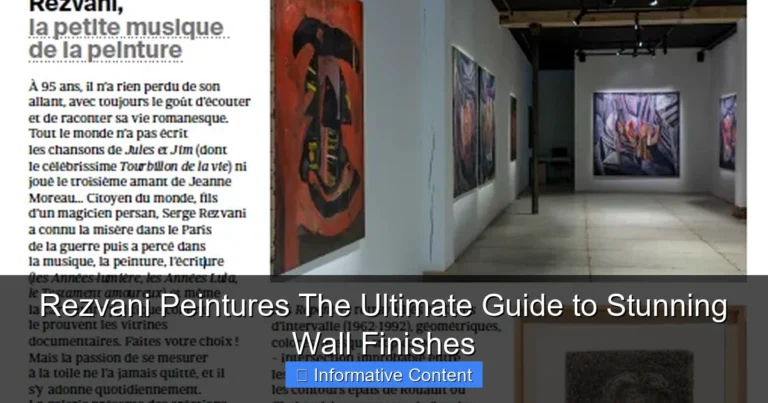 Rezvani Peintures The Ultimate Guide to Stunning Wall Finishes