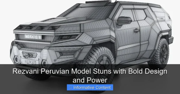 Rezvani Peruvian Model Stuns with Bold Design and Power