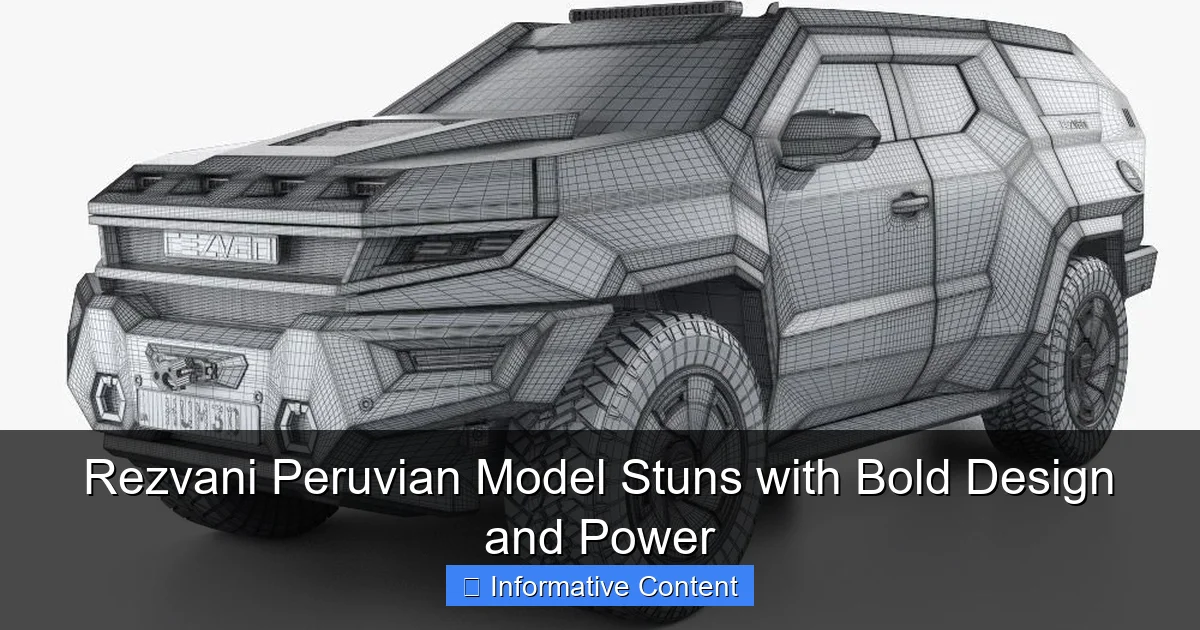 Rezvani Peruvian Model Stuns with Bold Design and Power