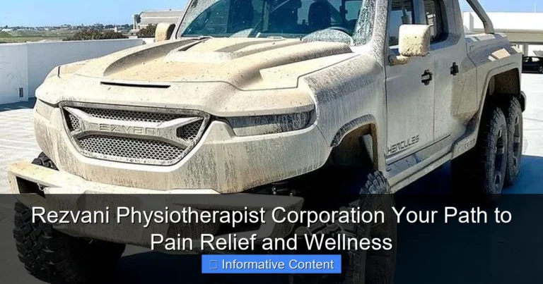 Rezvani Physiotherapist Corporation Your Path to Pain Relief and Wellness
