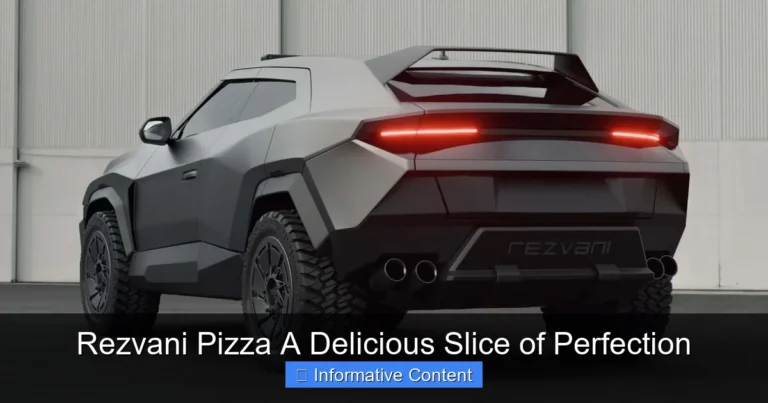 Rezvani Pizza A Delicious Slice of Perfection