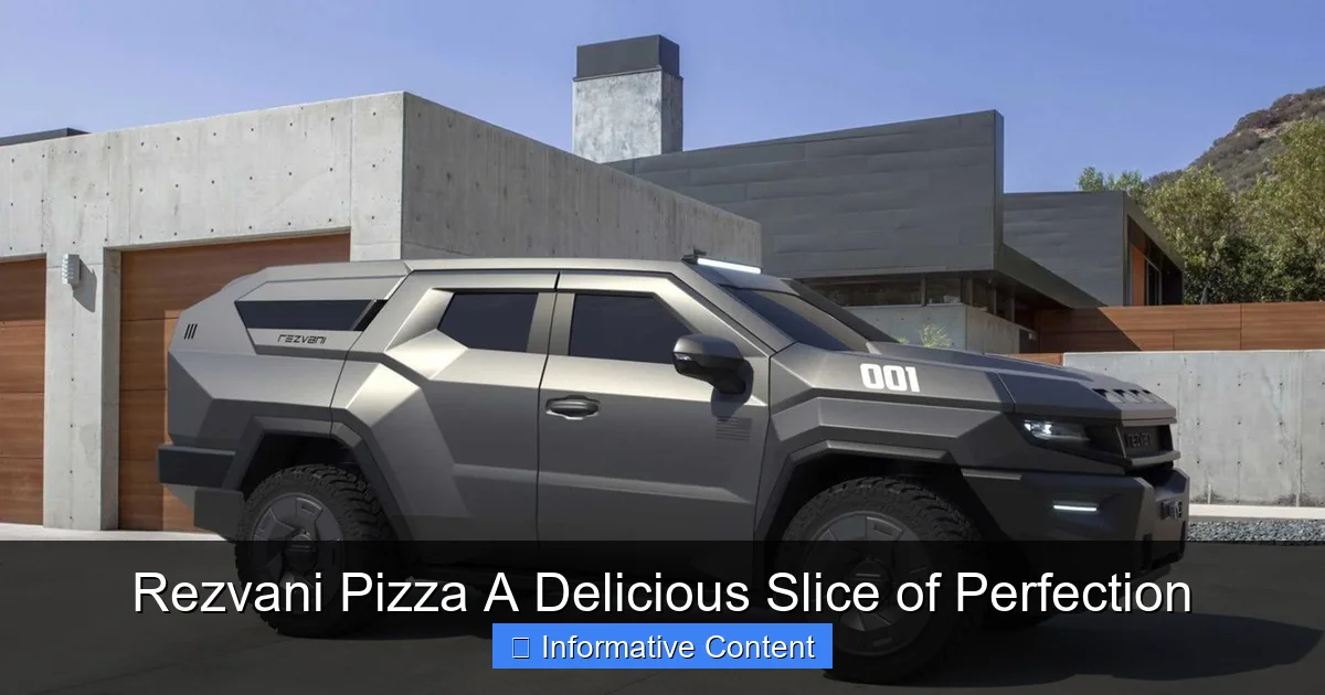 Rezvani Pizza A Delicious Slice of Perfection