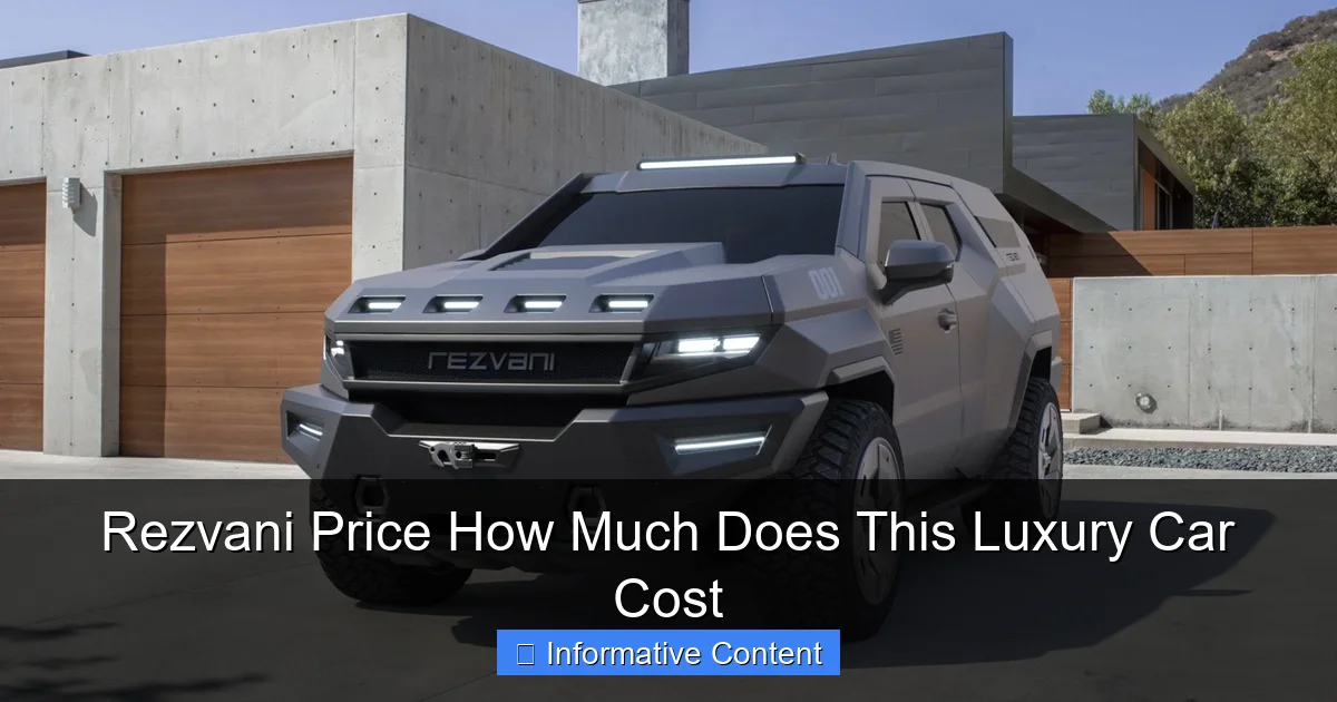 Rezvani Price How Much Does This Luxury Car Cost