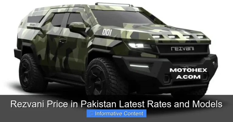Rezvani Price in Pakistan Latest Rates and Models