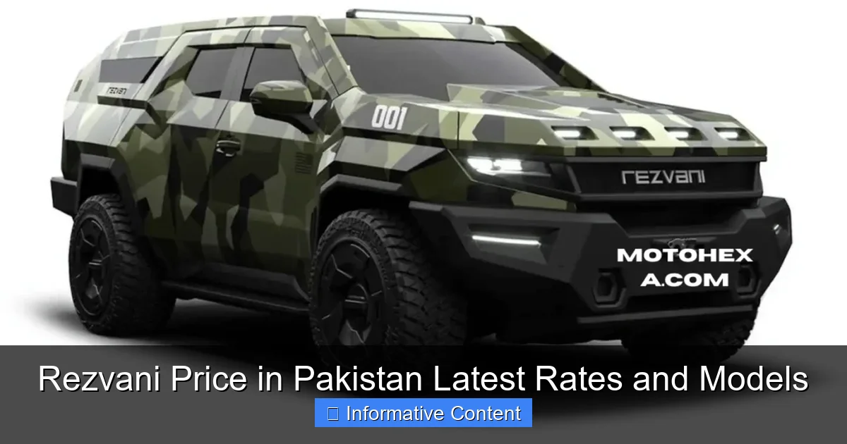Rezvani Price in Pakistan Latest Rates and Models
