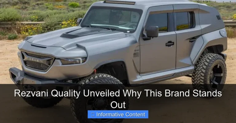 Rezvani Quality Unveiled Why This Brand Stands Out