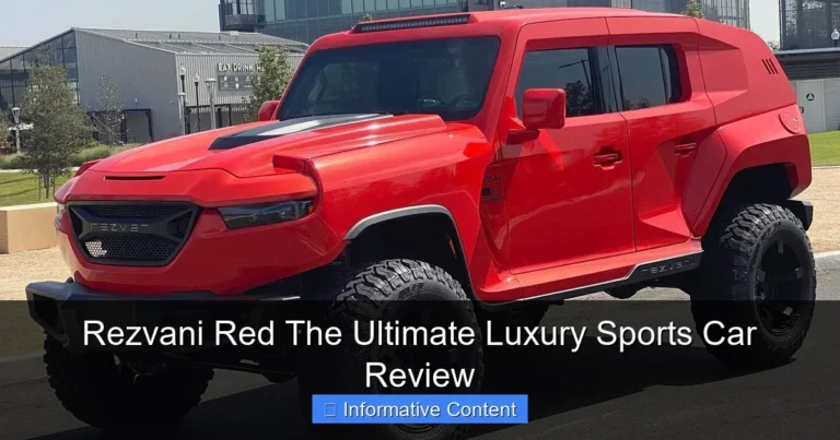 Rezvani Red The Ultimate Luxury Sports Car Review