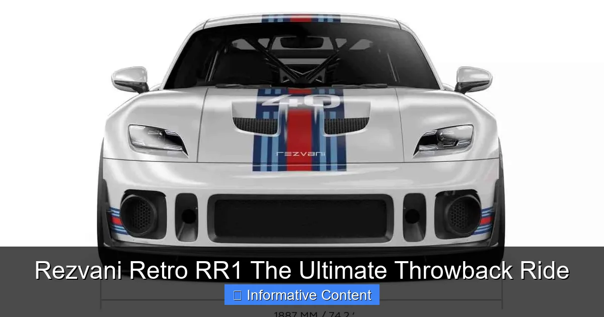 Rezvani Retro RR1 The Ultimate Throwback Ride