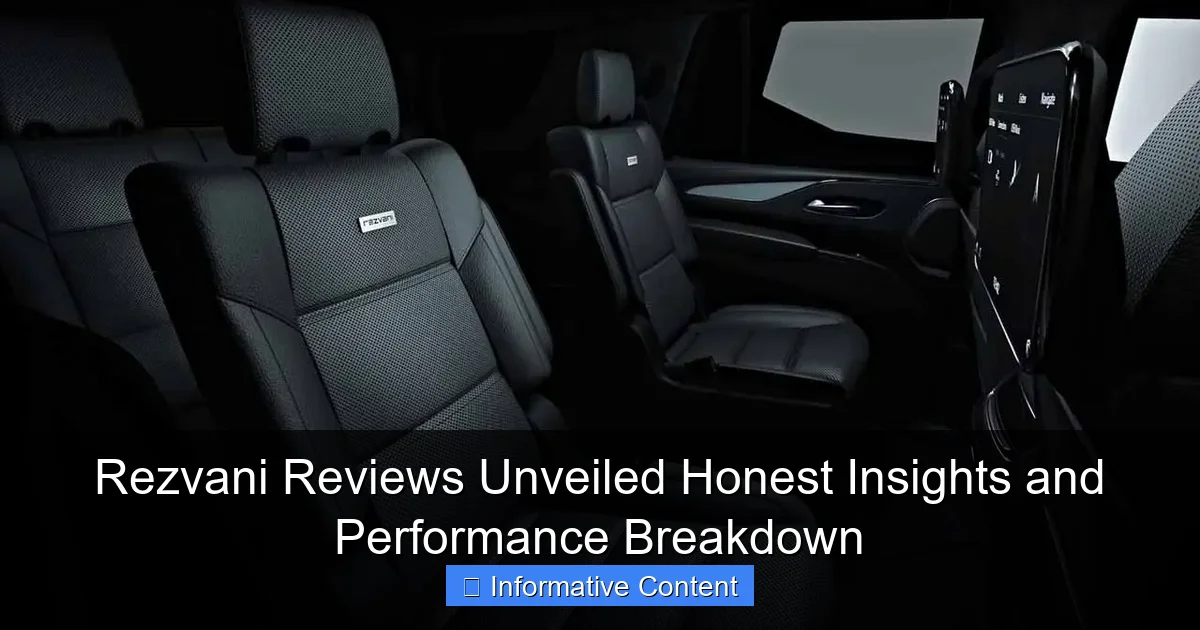 Rezvani Reviews Unveiled Honest Insights and Performance Breakdown