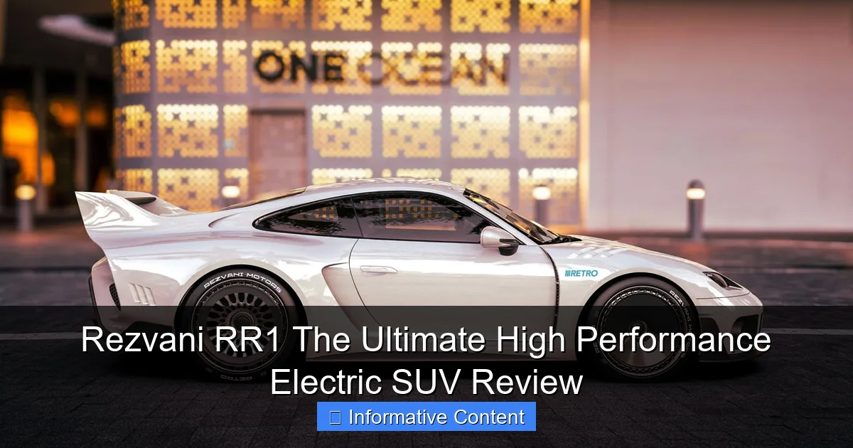 Rezvani RR1 The Ultimate High Performance Electric SUV Review