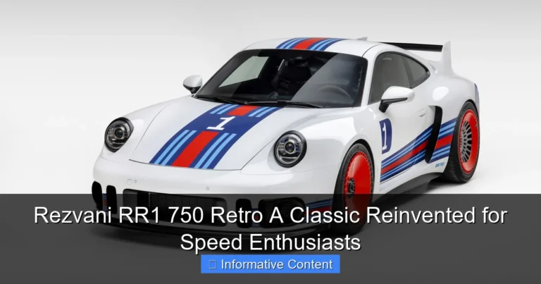 Rezvani RR1 750 Retro A Classic Reinvented for Speed Enthusiasts