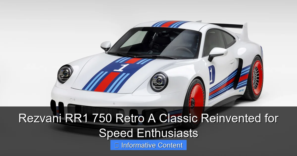 Rezvani RR1 750 Retro A Classic Reinvented for Speed Enthusiasts