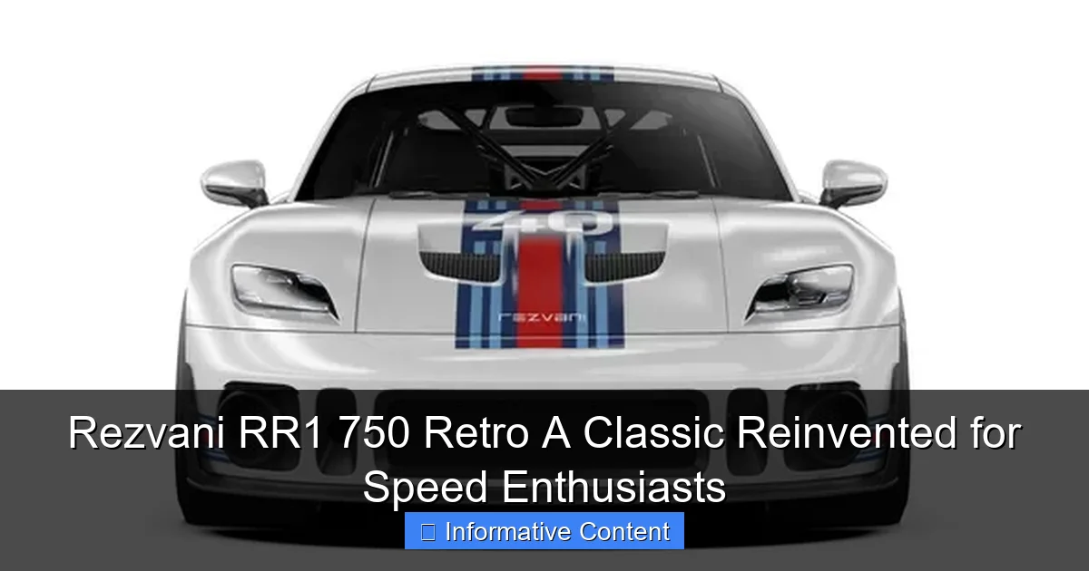 Rezvani RR1 750 Retro A Classic Reinvented for Speed Enthusiasts