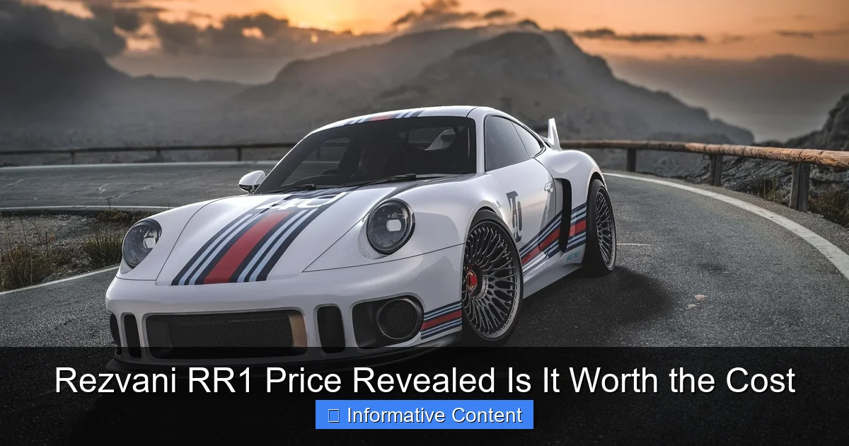 Rezvani RR1 Price Revealed Is It Worth the Cost