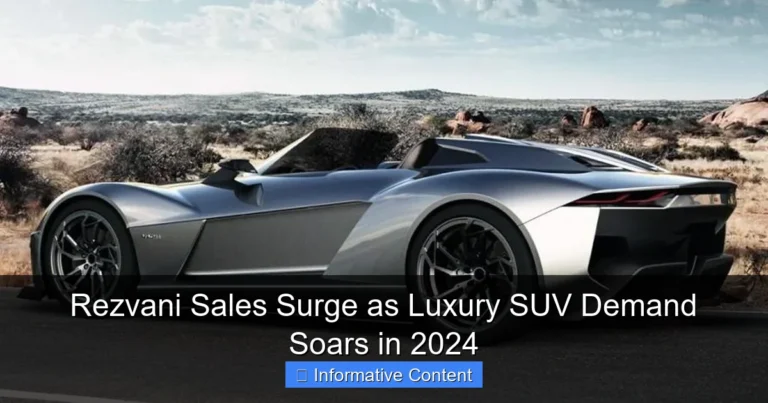 Rezvani Sales Surge as Luxury SUV Demand Soars in 2024