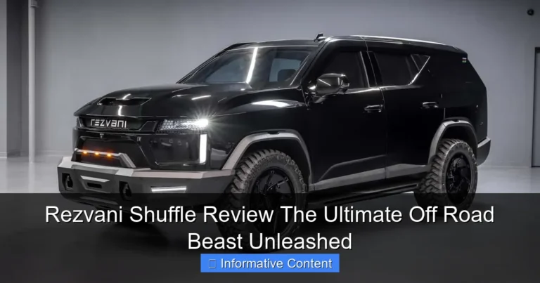 Rezvani Shuffle Review The Ultimate Off Road Beast Unleashed