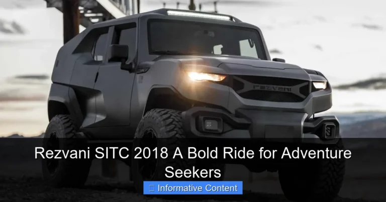 Rezvani SITC 2018 A Bold Ride for Adventure Seekers