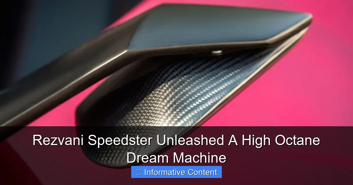 Rezvani Speedster Unleashed A High Octane Dream Machine