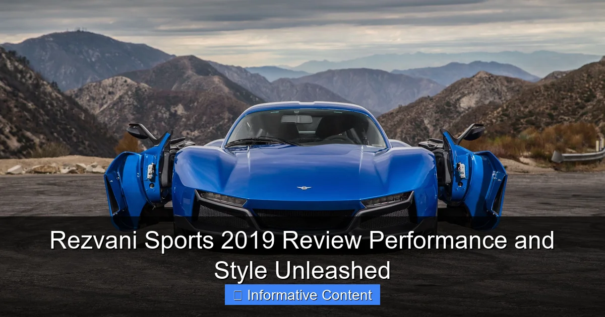 Rezvani Sports 2019 Review Performance and Style Unleashed