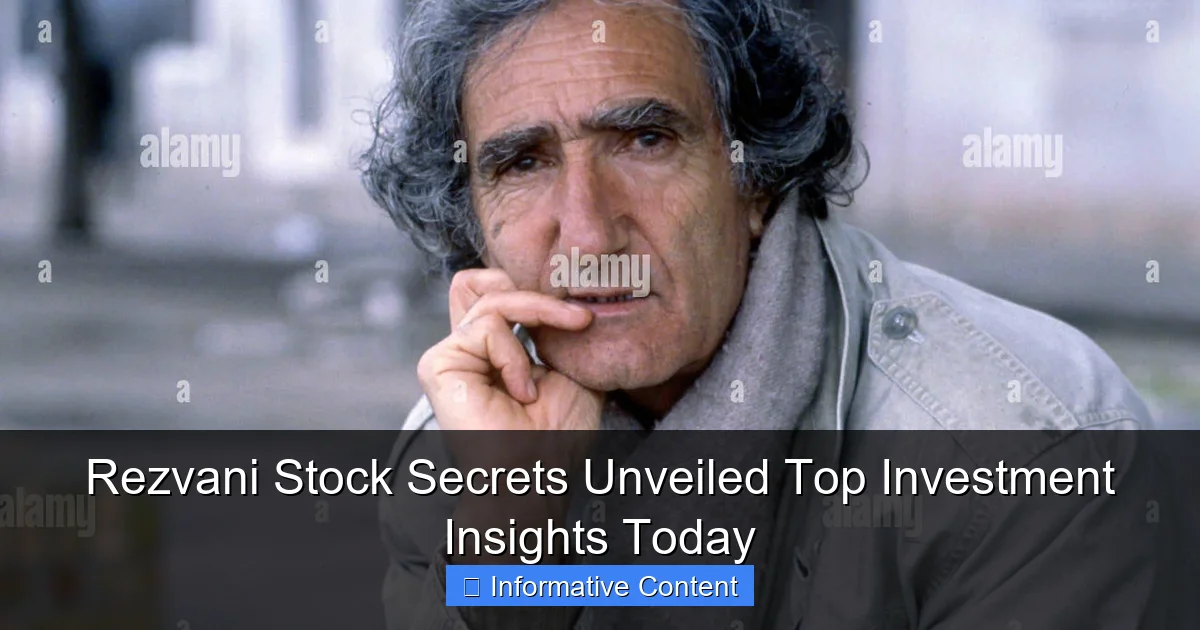 Rezvani Stock Secrets Unveiled Top Investment Insights Today