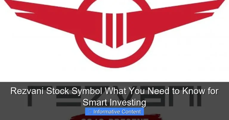 Rezvani Stock Symbol What You Need to Know for Smart Investing
