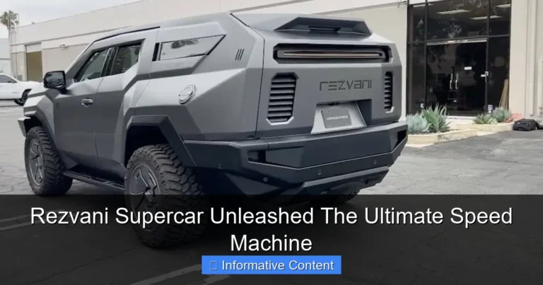 Rezvani Supercar Unleashed The Ultimate Speed Machine