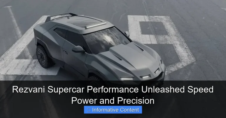 Rezvani Supercar Performance Unleashed Speed Power and Precision