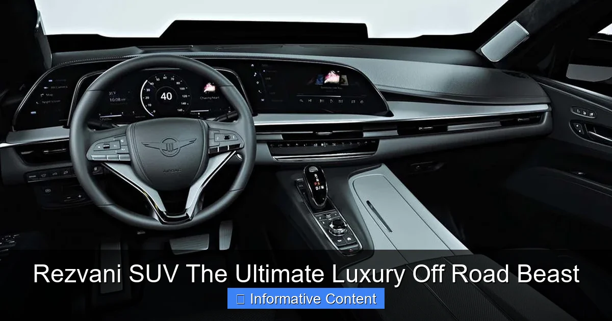 Rezvani SUV The Ultimate Luxury Off Road Beast