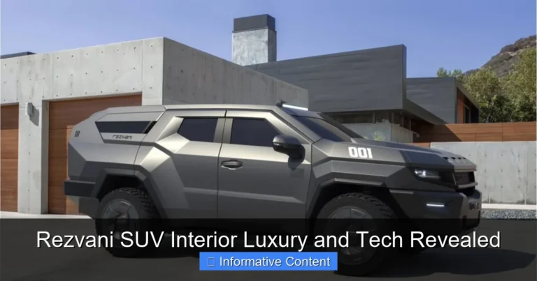 Rezvani SUV Interior Luxury and Tech Revealed
