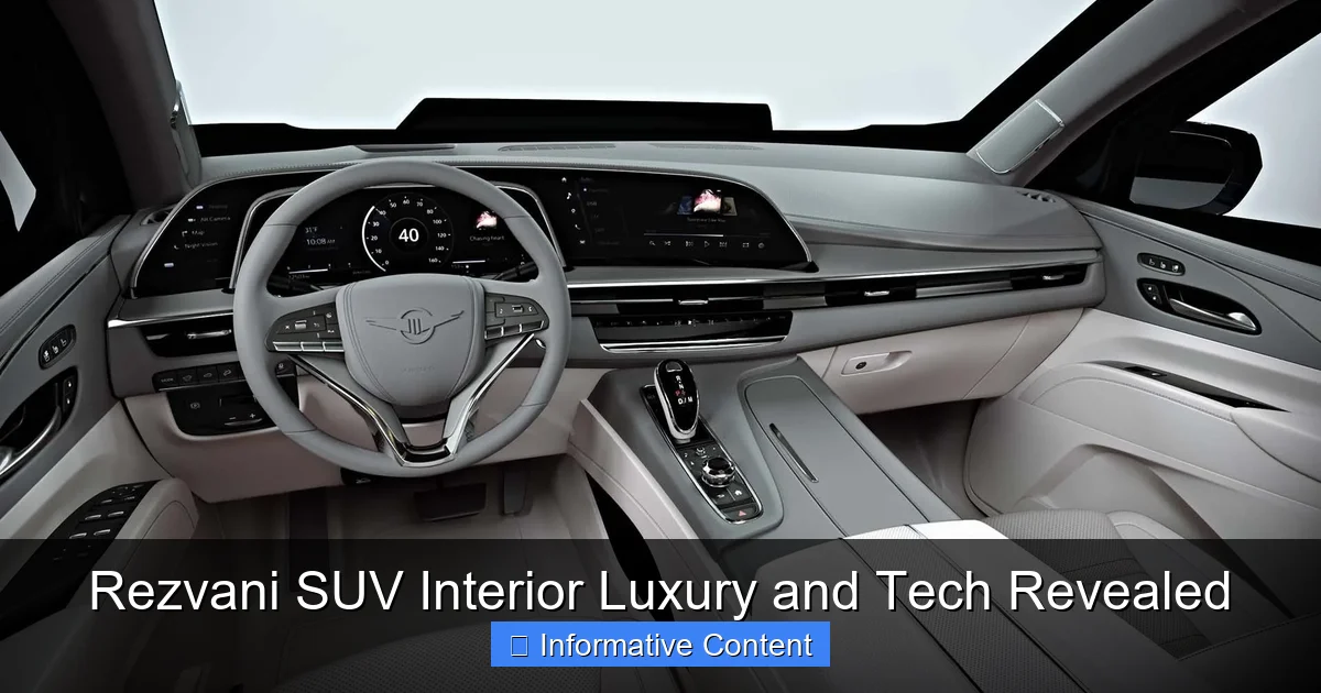 Rezvani SUV Interior Luxury and Tech Revealed