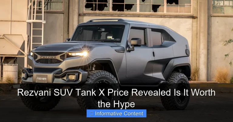 Rezvani SUV Tank X Price Revealed Is It Worth the Hype