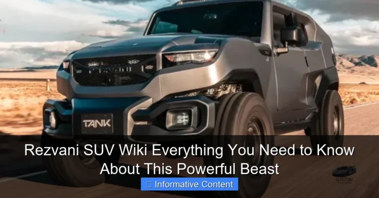 Rezvani SUV Wiki Everything You Need to Know About This Powerful Beast