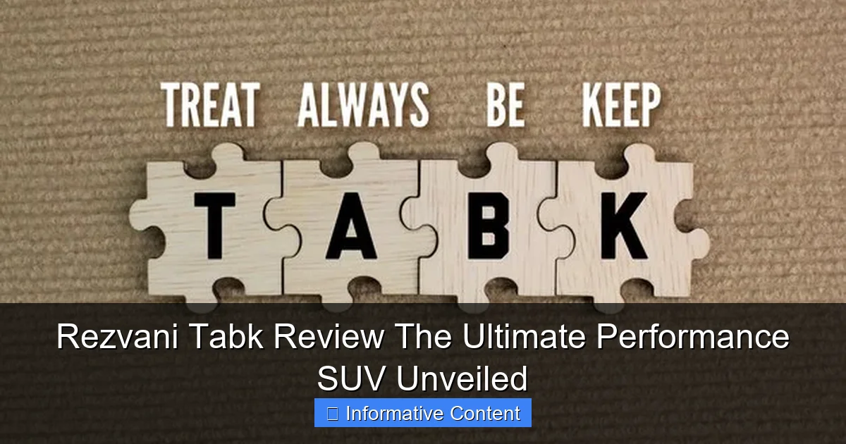 Rezvani Tabk Review The Ultimate Performance SUV Unveiled