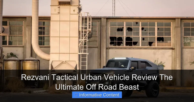 Rezvani Tactical Urban Vehicle Review The Ultimate Off Road Beast