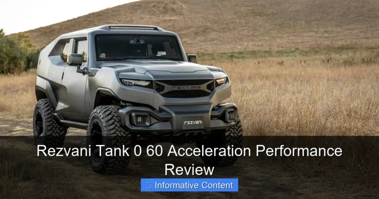 Rezvani Tank 0 60 Acceleration Performance Review