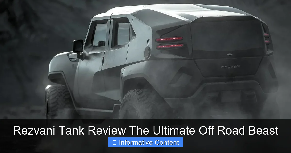 Rezvani Tank Review The Ultimate Off Road Beast