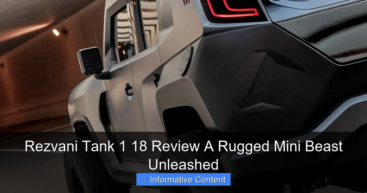 Rezvani Tank 1 18 Review A Rugged Mini Beast Unleashed