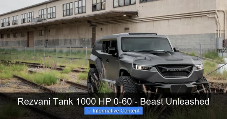 Rezvani Tank 1000 HP 0-60 - Beast Unleashed