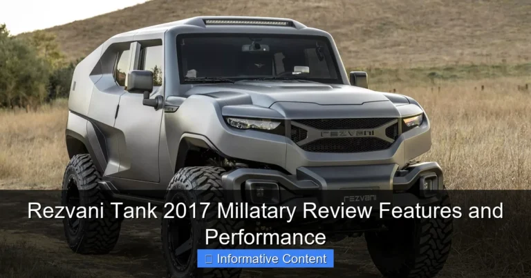 Rezvani Tank 2017 Millatary Review Features and Performance