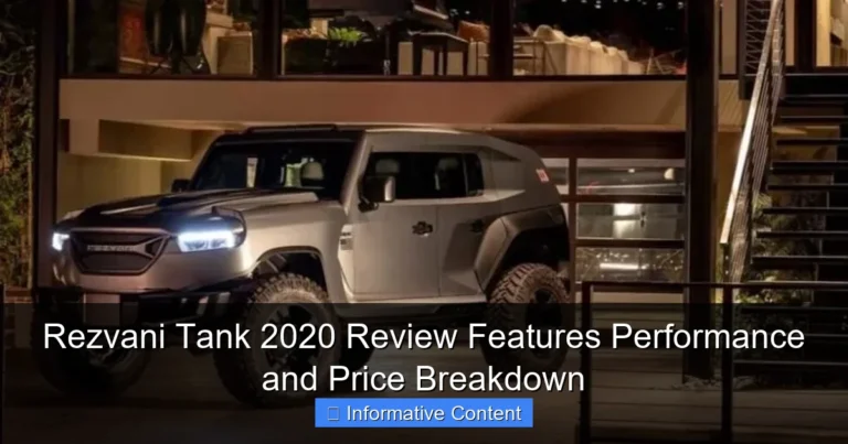 Rezvani Tank 2020 Review Features Performance and Price Breakdown