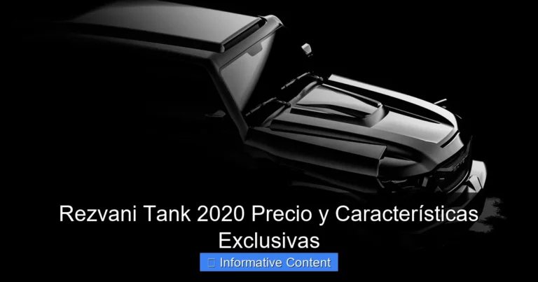 Rezvani Tank 2020 Precio y Características Exclusivas