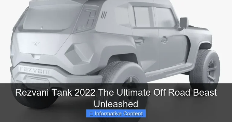 Rezvani Tank 2022 The Ultimate Off Road Beast Unleashed
